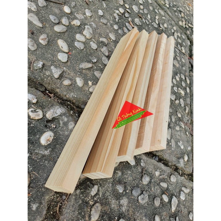 Combo 5 thanh gỗ thông vuông dài 30cm rộng 4cm, dày 1.5cm dùng được nhiều mục đích