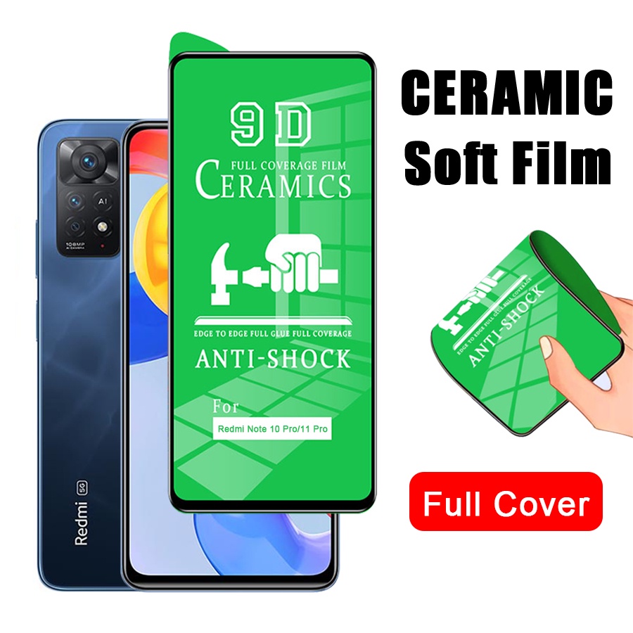 Cường Lực Dẻo Full Màn 9D  Xiaomi Redmi Note 11 12 Pro 5G 11S 12Pro+