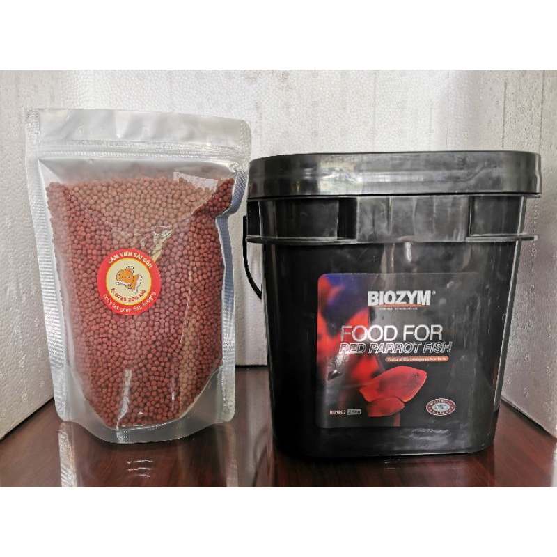 Cám cá két, cá vàng, red parrot Biozym bịch lẻ net 500gram