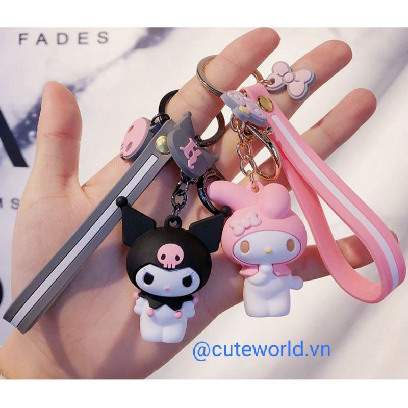 Móc khoá hoạt hình Sanrio Cinnamoroll Melody Kuromi