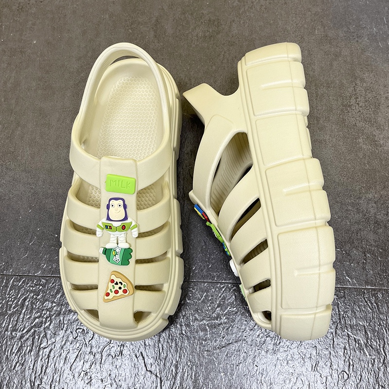 Dép xăng đan đế dày chống trượt thời trang mùa hè dành cho nữ 8111