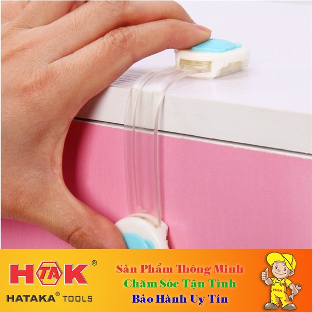 Dây Khóa Đai Nẹp Gài Cạnh Tủ, Cạnh Bàn, Tủ Lạnh, Ngăn Kéo Cửa - Chống Trẻ Em Mở Nghịch Kẹp Tay Tai Nạn