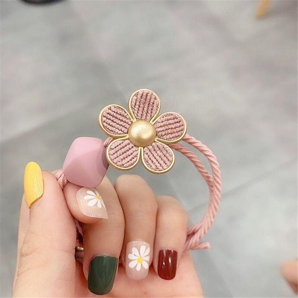 Dây Cột Tóc Đính Hoa Hồng Thời Trang Cho Nữ