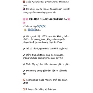 TRÀ HOA QUẢ KOGDA DẠNG CỐM CHO BÉ