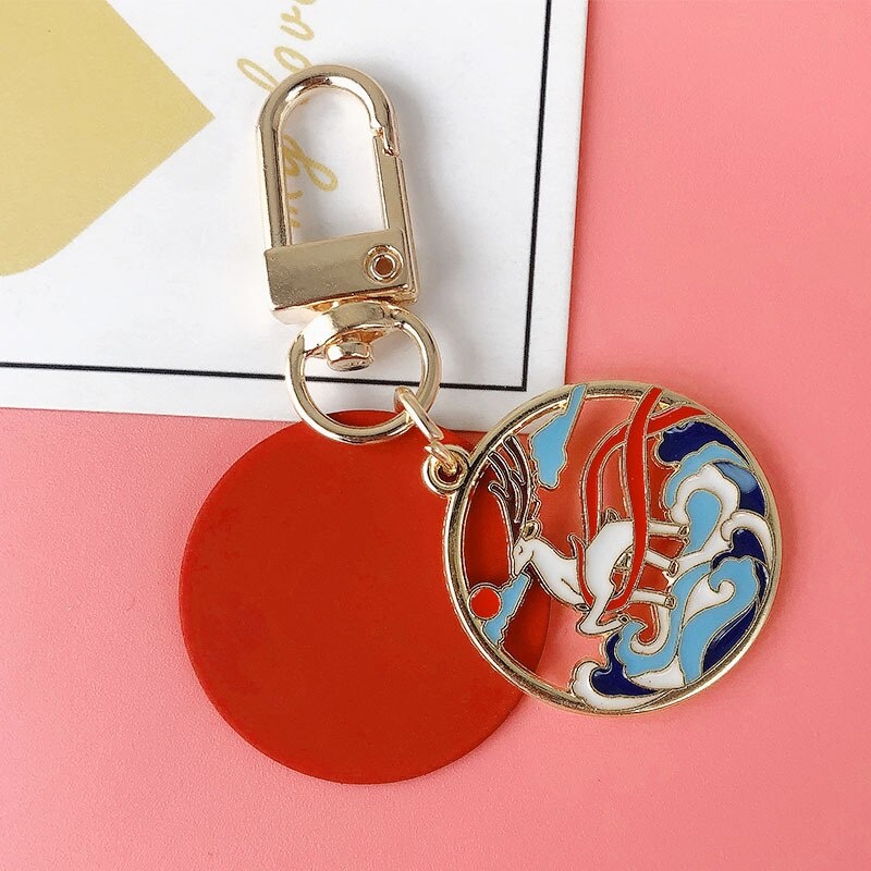 Móc khóa kim loại họa tiết văn hóa Nhật Bản - GSK13