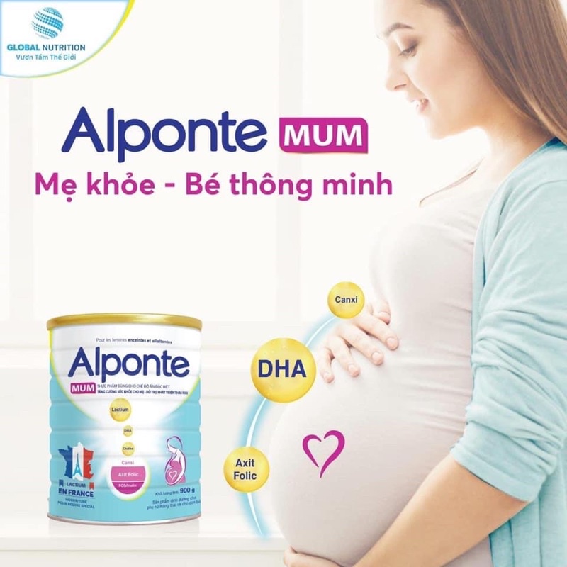 Sữa bột Alponte Mum 900g (date mới)