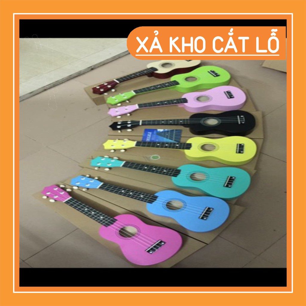 Ukulele đàn guitar mini đa sắc màu tặng hướng dẫn tự học