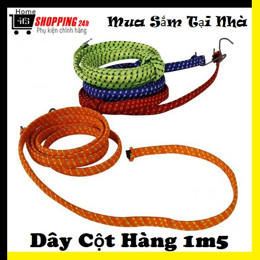 Dây Cột Hàng Dài 1m5 hỗ trợ vận chuyển hàng hóa, giúp gàn hàng hóa được dễ dàng hơn, thiết kế chắc chắn, an toàn