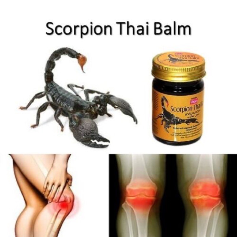 Dầu cù là trị tê nhức - chấn thương dây chằng Scorpion Thai Balm 50g