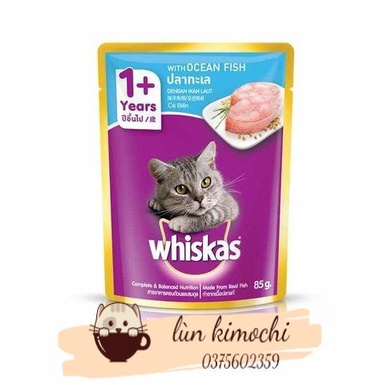 Pate gói whiskas 85g vị bất kì