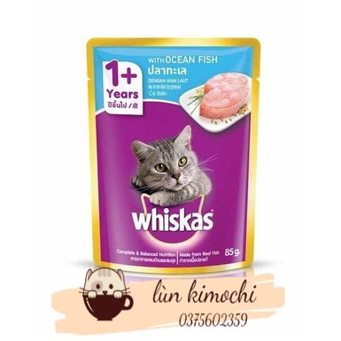 Pate gói whiskas 85g vị bất kì