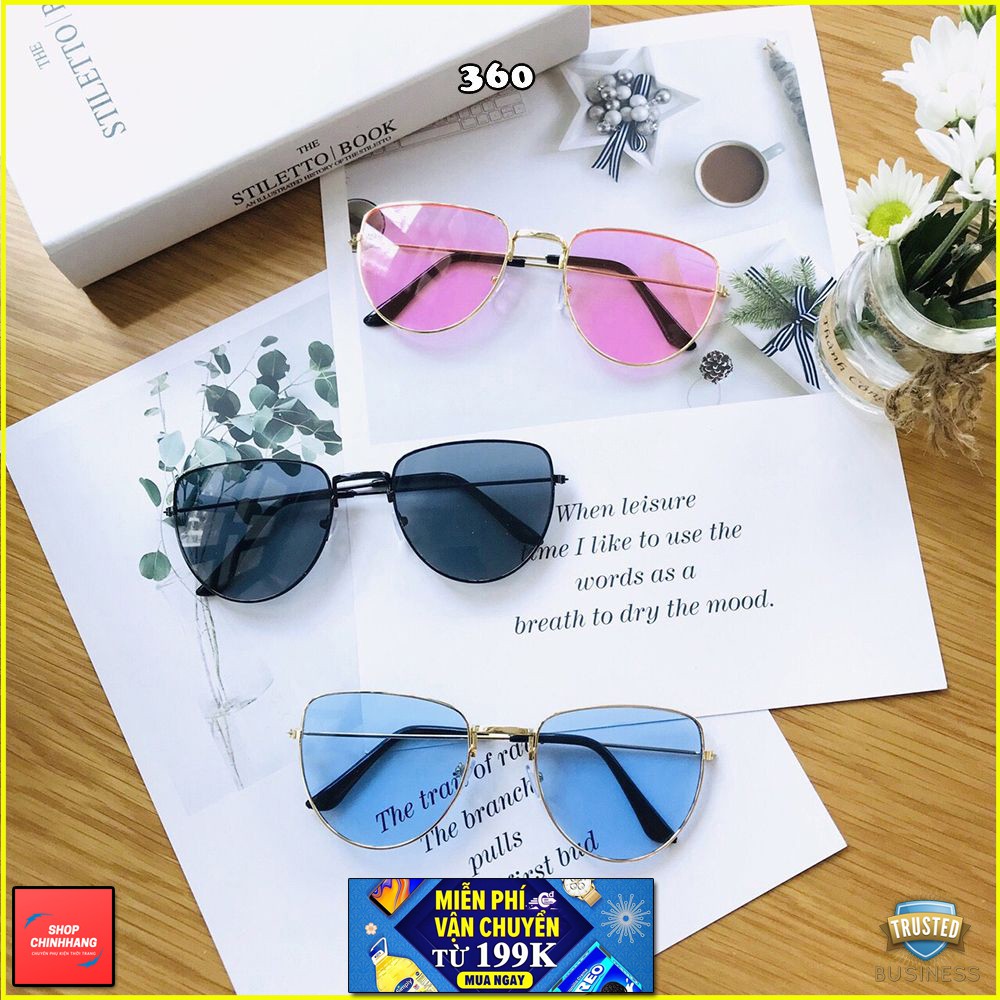 [GIÁ SỈ] KÍNH MÁT NỮ GỌNG MẢNH TRÒNG NHIỀU MÀU SÀNH ĐIỆU SH360