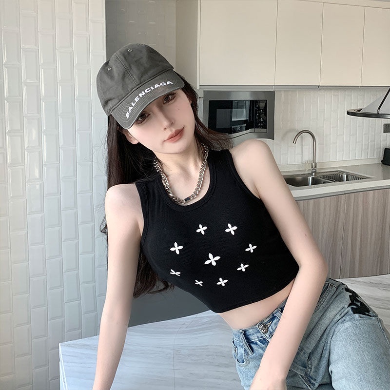 Áo Croptop Hai Dây Hở Eo Thời Trang Mùa Hè Quyến Rũ Cho Nữ