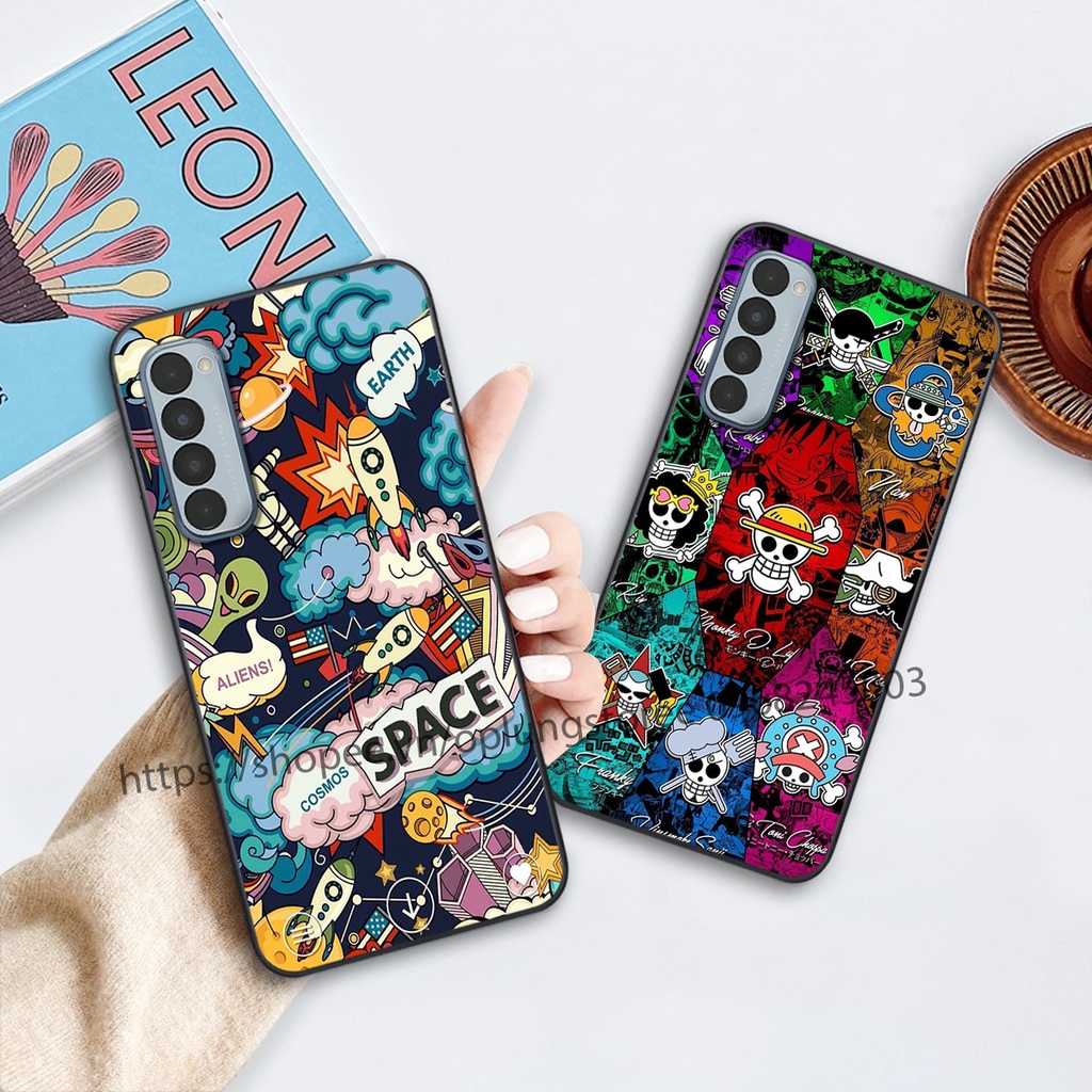 Ốp lưng oppo ReNo 4 / ReNo 4 Pro in hình thương hiệu thời trang đa sắc cá tính.