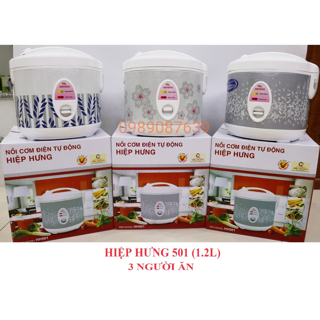 Nồi Cơm Điện Hiệp Hưng Dung Tích 1 Lít, 1.2 Lít Và 1.8 Lít, Bảo Hành Chính Hãng 12 Tháng