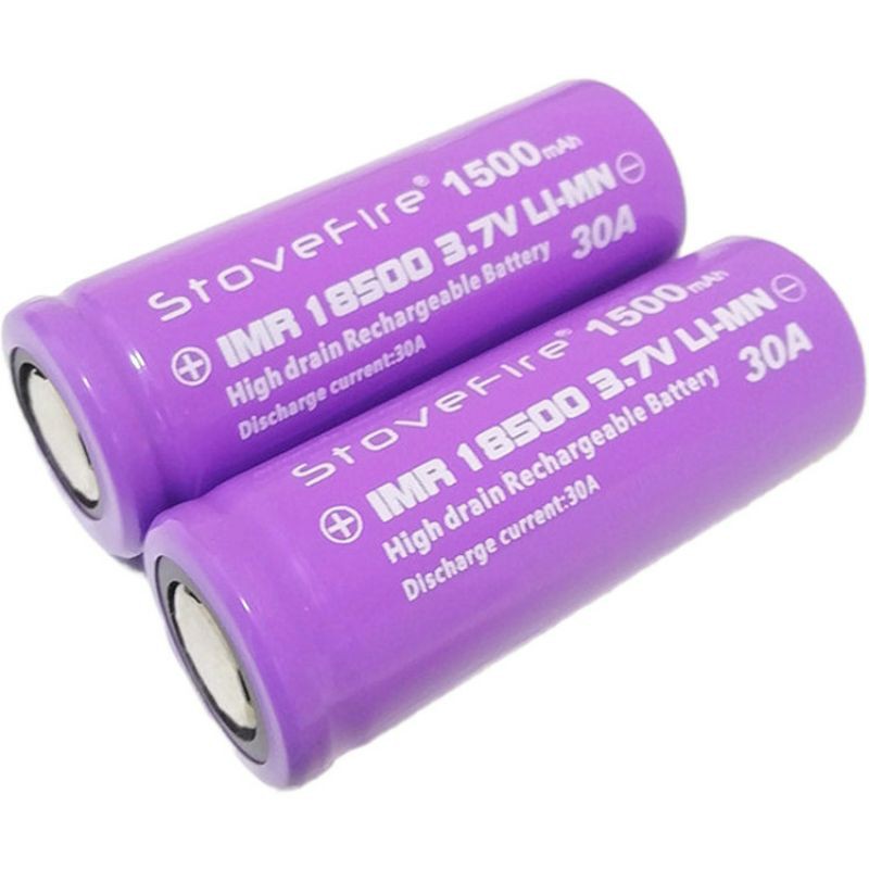 achun.vn - CELL PIN Stovefire 18500 - 1500mAh - 3.7V xả 30A