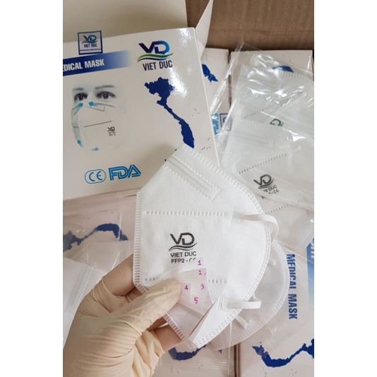 🚑[HỎA TỐC] KHẨU TRANG N95 VIỆT ĐỨC 05 LỚP KHÁNG KHUẨN KHÔNG VAN - LỌC BỤI 2.5PM - TIỆT TRÙNG TỪNG CÁI | BigBuy360 - bigbuy360.vn