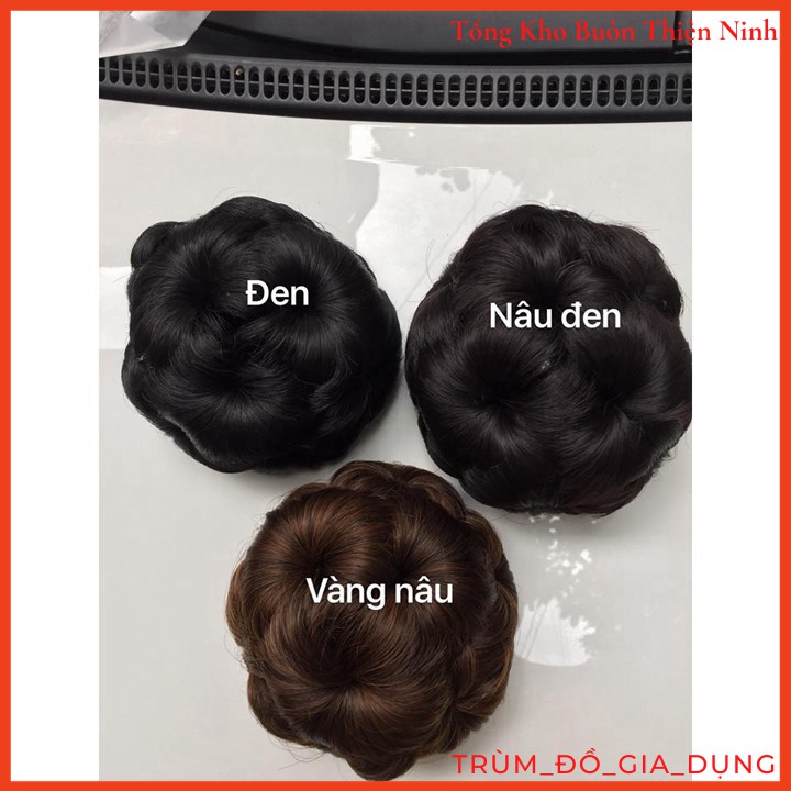 BÚI TÓC GIẢ BÔNG HOA HÀNG CAO CẤP