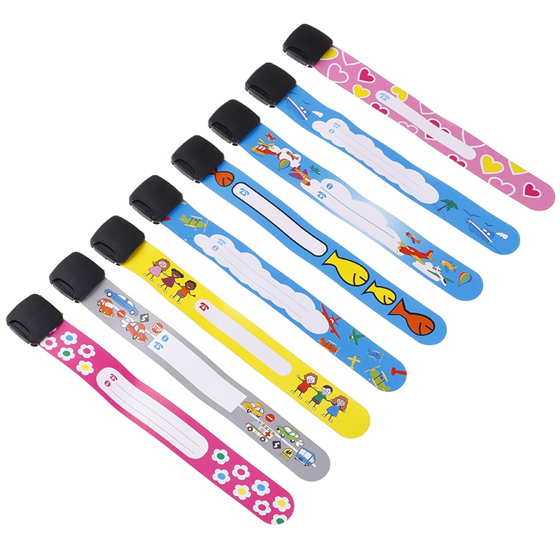 Set 4 Vòng Đeo Tay Ghi Chú An Toàn Có Thể Điều Chỉnh Và Tái Sử Dụng Cho Bé Mới