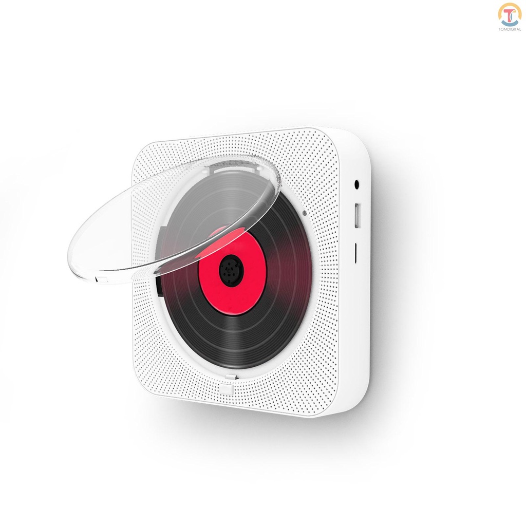 Máy phát nhạc đĩa CD KC-909 tích hợp loa âm thanh nổi 2 giắc cắm tai nghe 3.5mm + đèn LED + điều khiển từ xa FM/thẻ TF