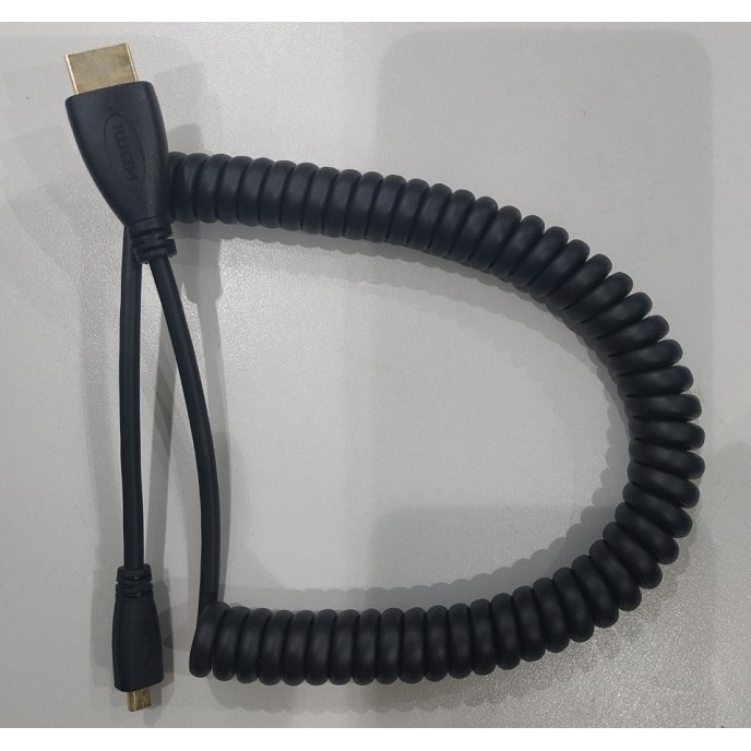 Dây cáp HDMI to Micro HDMI dạng lò xo xoắn