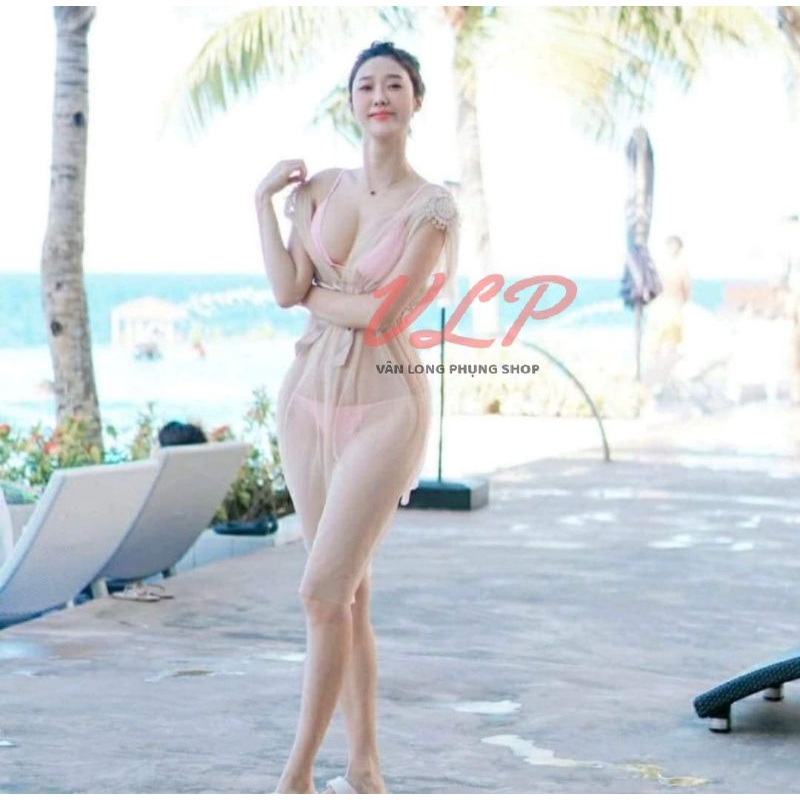 [BIGSIZE_100KG]_DN42_Đầm ngủ Nữ Hoàng xẻ tà xẻ ngực sexy