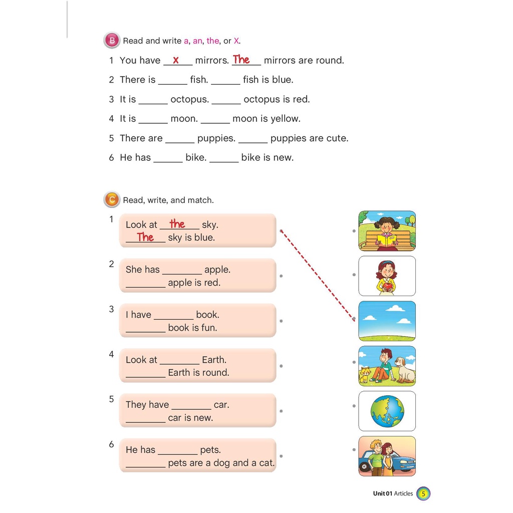 Sách Aha Grammar - Bài Tập Bổ Trợ Toàn Diện Ngữ Pháp Tiếng Anh Lớp 5 Theo Chủ Đề