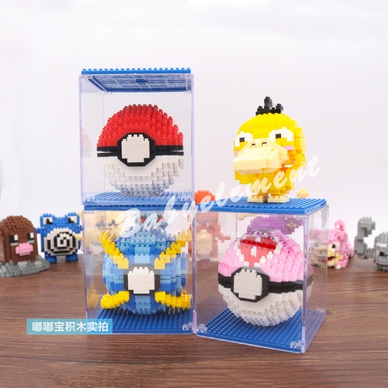 Nano Khối Pokémon Bỏ Túi Quái Vật Pikachu Xếp Hình Khối Xây Dựng Spuirtle Sáng Tạo Giáo Dục Tự Làm Đồ Chơi Quà Tặng