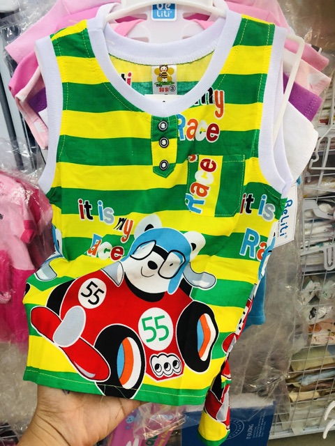Bộ tole/lanh sát nách cho bé trai