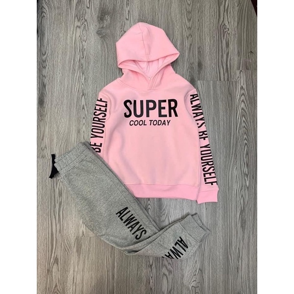 Bộ nỉ bé gái H/M