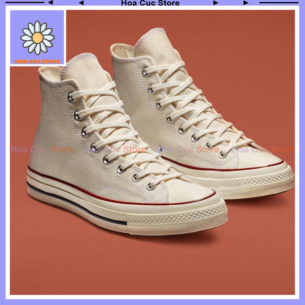 Giày_Converse Trắng Cổ Cao Hàng Cao Cấp Full Box + Bill