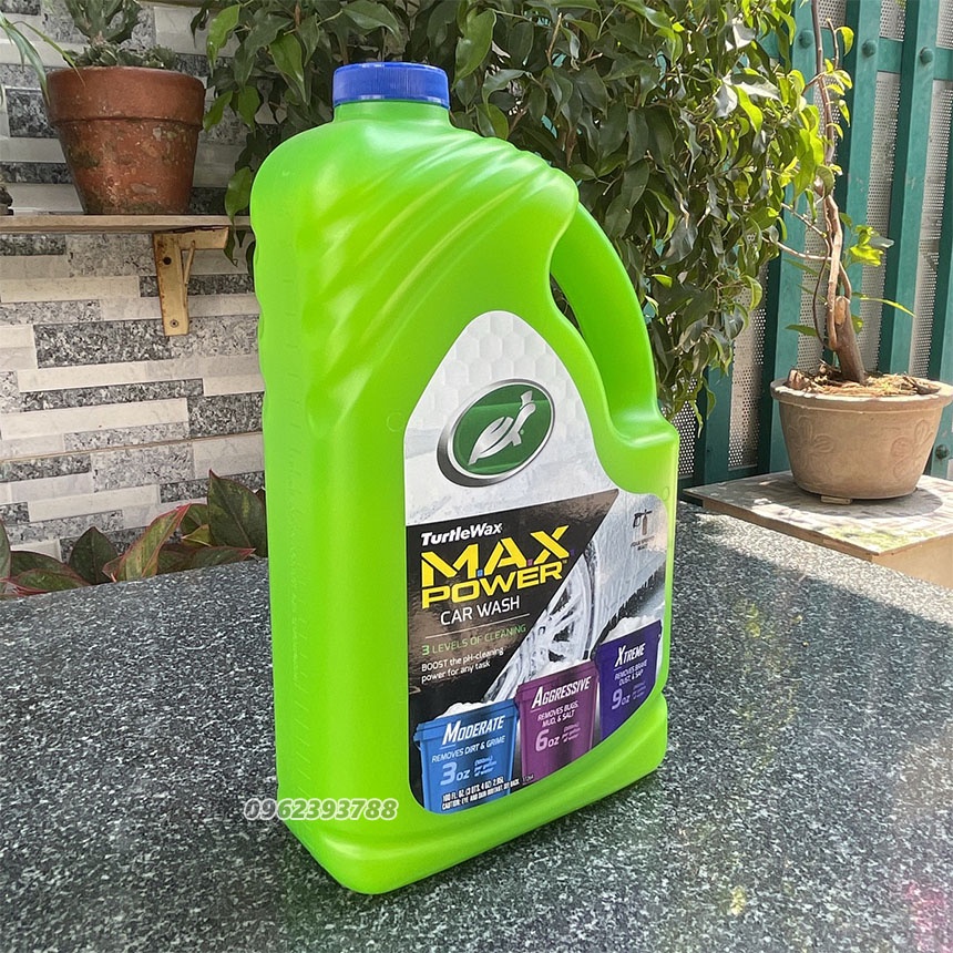 Nước Rửa Xe Ô Tô Turtle Wax Max Power 2.95 Lít