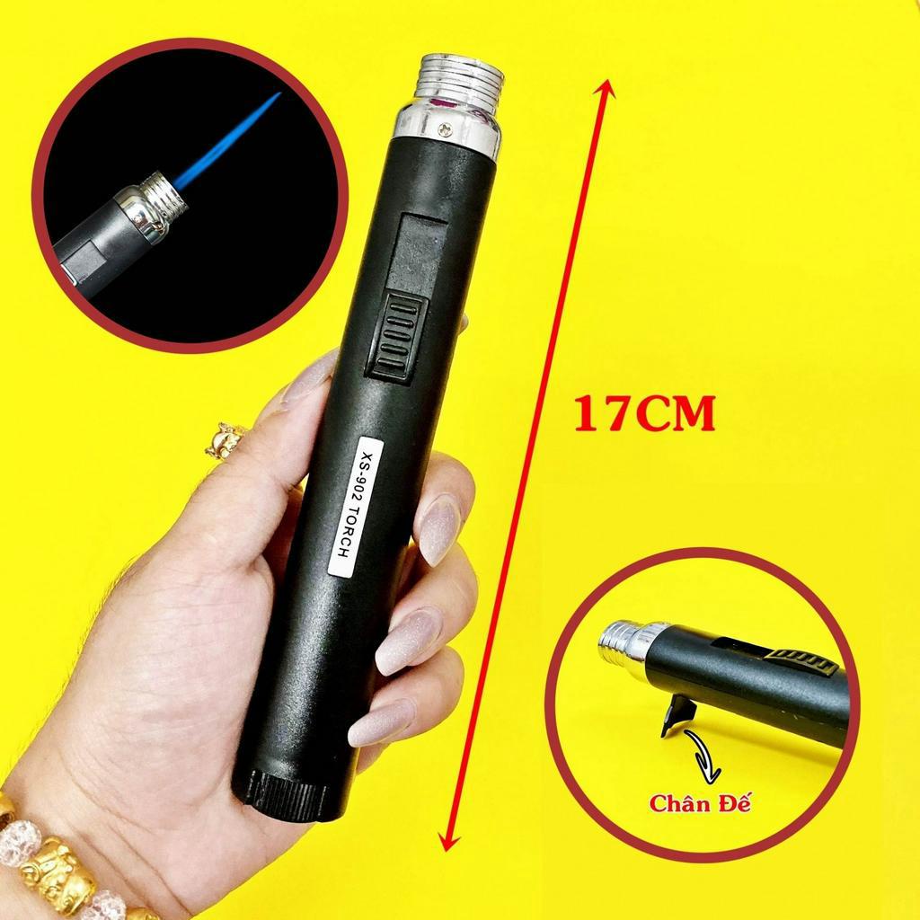FREESHIP - bật-lửa-hộp-quẹt XS902 lửa hỏa tiễn rãnh tay mồi bếp size 17cm