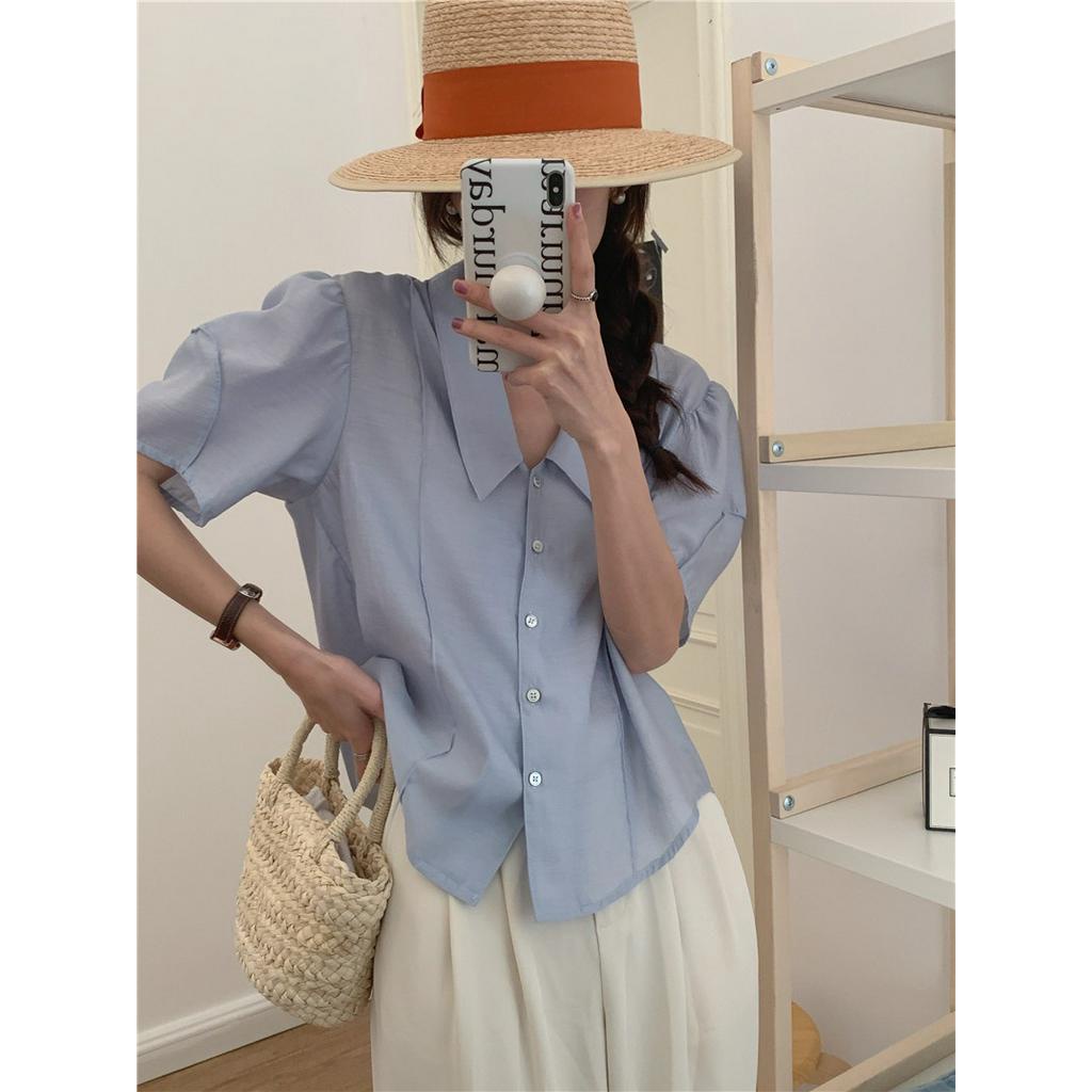 Áo Sơ Mi Ngắn Tay Thời Trang Công Sở Thanh Lịch Cho Nữ 51535