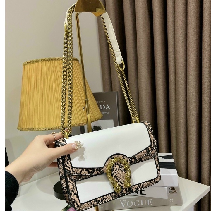 Túi xách đeo chéo hình đầu rồng size 22 hàng loại 1 cao cấp