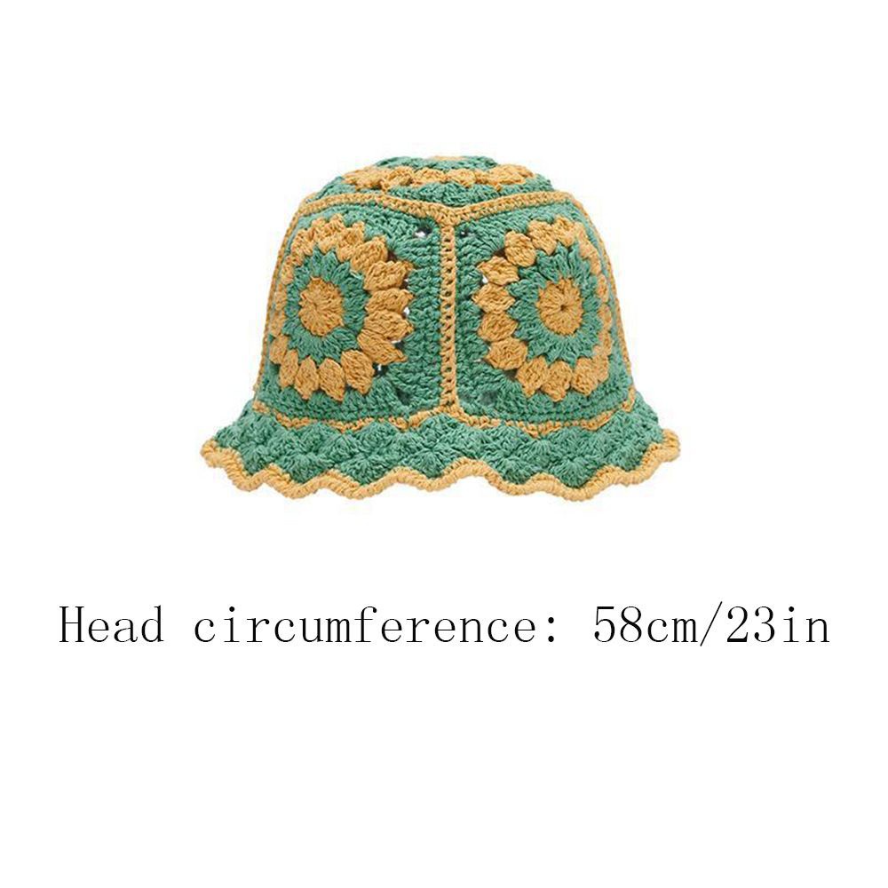 Nón Vành Cotton Đan Len Hở Chóp Nhiều Màu Thời Trang Cho Nữ