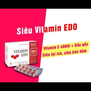 Vitamin EDO (Hộp 30 viên) - Vitamin E đỏ, Enat 400IU