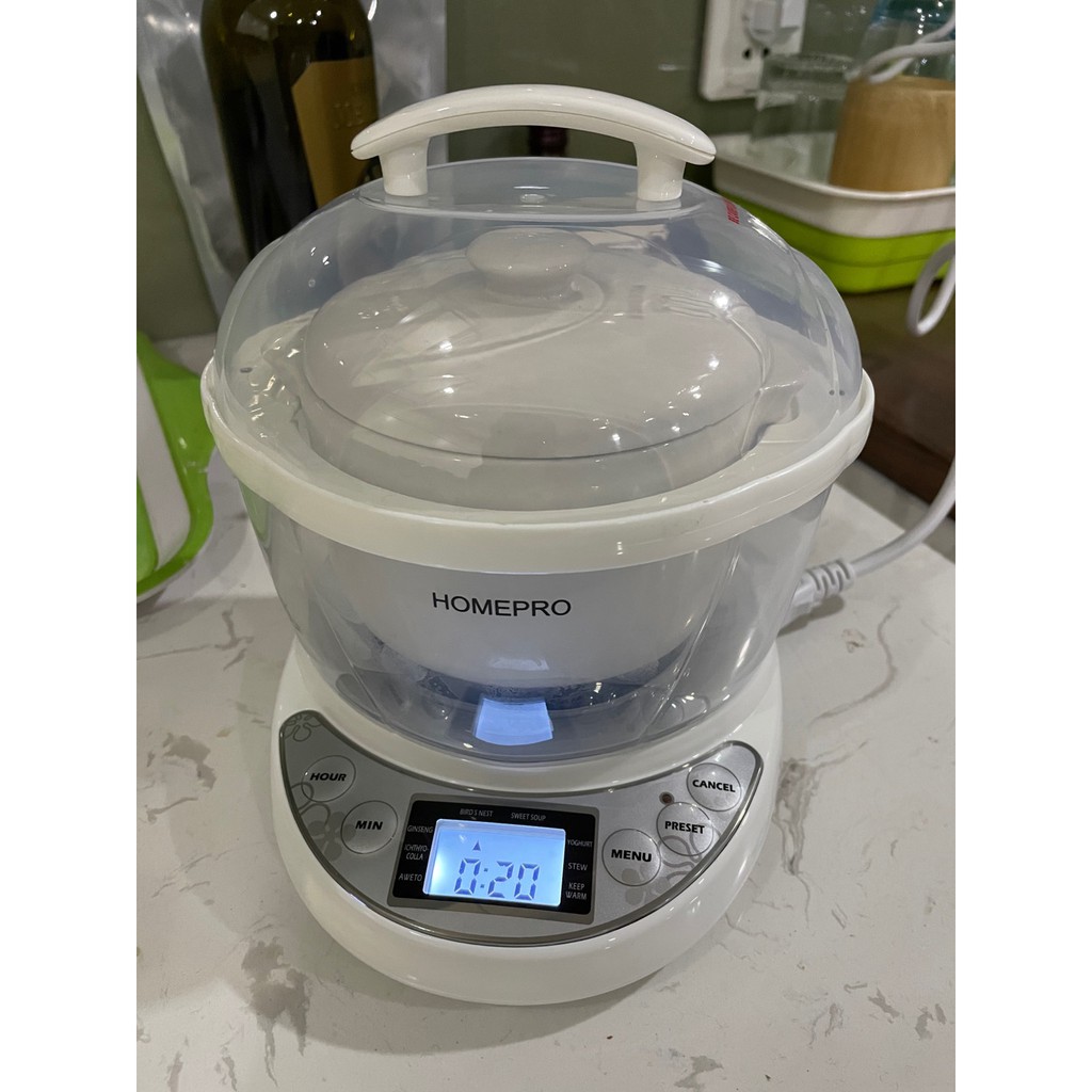 Nồi chưng yến đa năng Homepro Thái Lan 700ml - chưng yến, nấu chè, nấu cháo chậm, kho cá