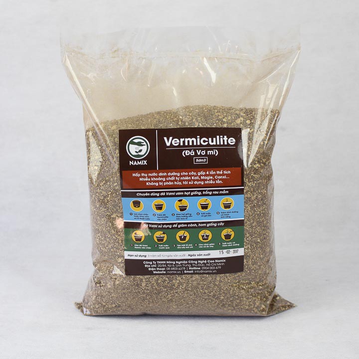 Đá Vermiculite Namix (Đá Vơ Mi - 5dm3) 5.0