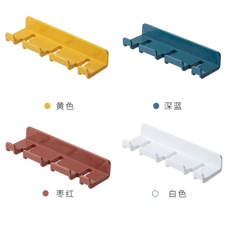 Phòng tắm bàn chải đánh răng móc treo phòng ngủ gia đình dán móc cắm