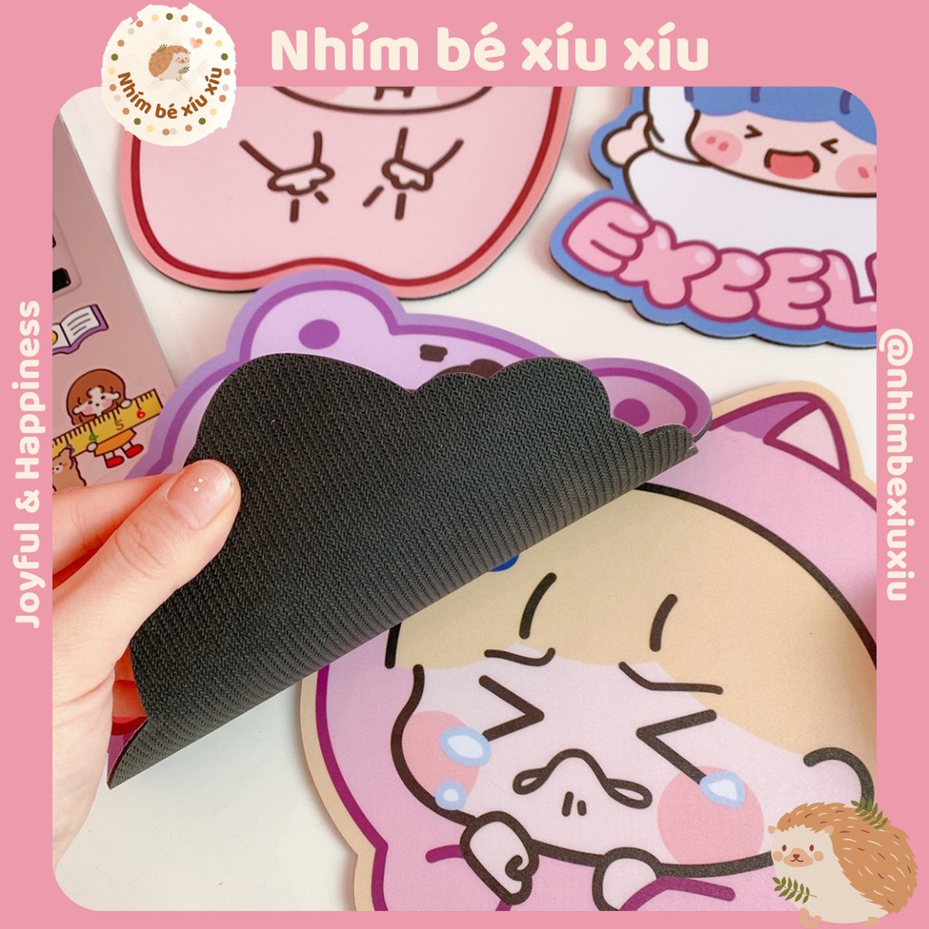 Miếng lót chuột infeel.me xinh xỉu mouse pad cute tấm di chuột chống thấm nước