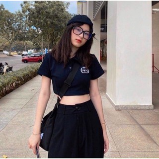 áo THUN CROP POLO LOGO 10355