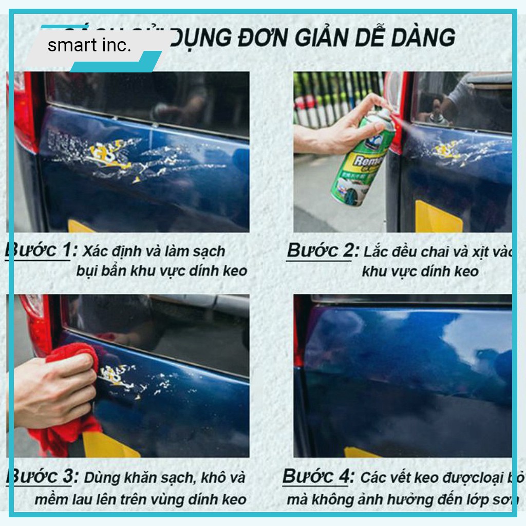Bình Xịt Tẩy Keo Dán Băng Dính 3m 🎀GIÁ RẺ🎀 Sticker Remover Chai Dung Dịch Rửa Sạch Vết Keo Decal Nhựa Đường