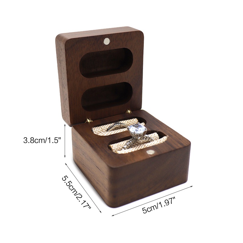 Hộp Đựng Nhẫn Cưới / Đính Hôn Đôi Sang Trọng