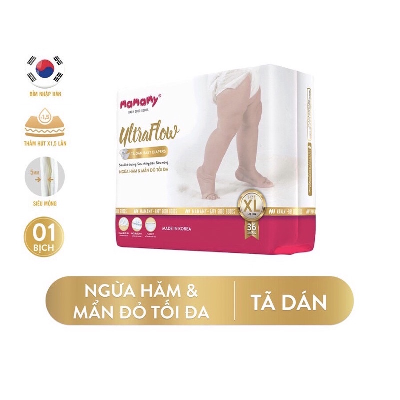 TÃ DÁN/QUẦN  MAMAMY ULTRAFLOW SIZE S56/M46/L42/XL36