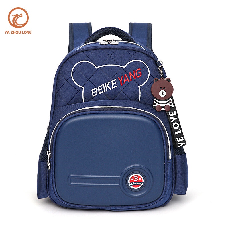 Menas Ba Lô Trẻ Em Thiết Kế Đơn Giản Màu Sắc Tương Phản Để Giảm Cân Bảo Vệ Cột Sống