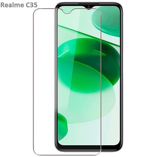 Kính cường lực Realme C35 (Trong suốt, Không viền, Không Full màn)