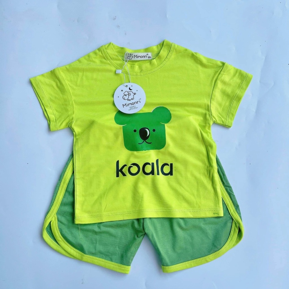 Sale sốc Bộ Cộc Tay KOALA Thun Lạnh Cho Bé trai bé gái, Bộ Cộc Tay Hàng Minkymom   hàng đẹp