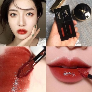 [YSL 416] SON YSL Vinyl - màu 416 Psychedelic Chili Đỏ tương ớt tuyệt đẹp