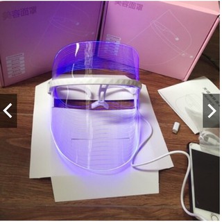 Mặt nạ ánh sáng sinh học 3 màu Face Led Mask